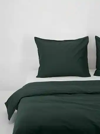 HEMA HEMA Dekbedovertrek Zacht Katoen Gewassen Groen Donkergroen (donkergroen) aanbieding