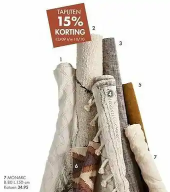 Casa Tapijten monarc aanbieding
