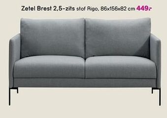 Leen Bakker Zetel brest 2,5-zits aanbieding