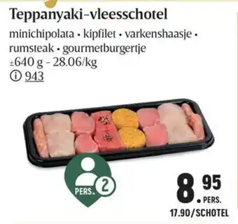 Buurtslagers Teppanyaki-vleesschotel 640g aanbieding