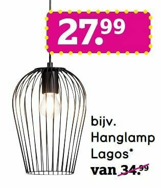Leen Bakker Hanglamp lagos aanbieding