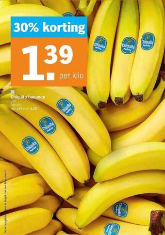 Albert Heijn Chiquita Bananen aanbieding