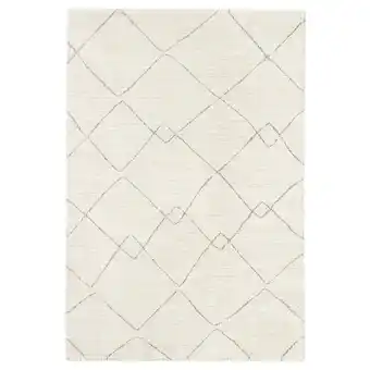 Tversted vloerkleed, laagpolig, beige, 133x195 cm