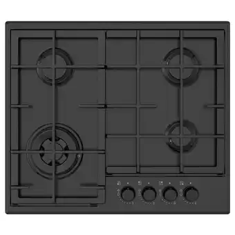 IKEA Skålan gaskookplaat, ikea 300 zwart, 59 cm aanbieding