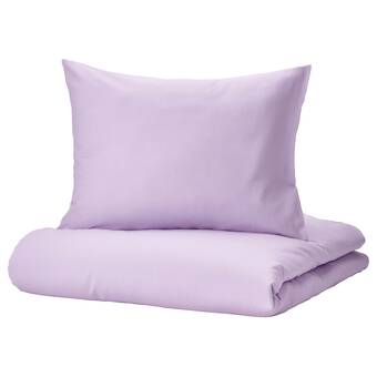 IKEA Nattsvärmare dekbedovertrek en kussensloop, paars, 150x200/50x60 cm aanbieding
