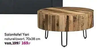 Leen Bakker Salontafel yari 70x38 cm aanbieding