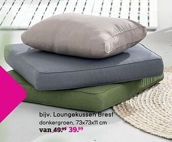 Leen Bakker Loungekussen brest aanbieding