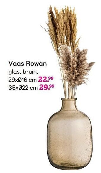 Leen Bakker Vaas rowan aanbieding