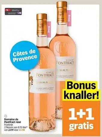 Albert Heijn Domaine de pontfract rosé 0,75 liter aanbieding