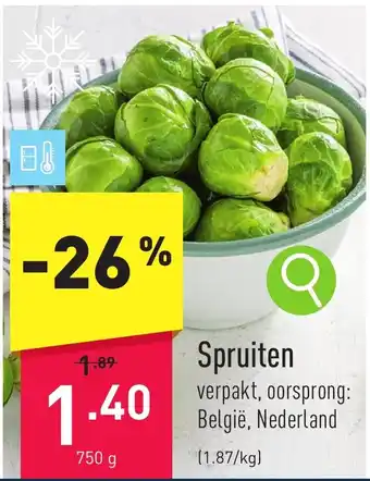 ALDI Spruiten 750g aanbieding