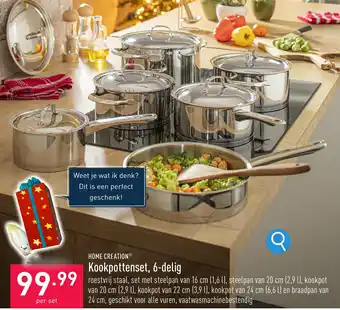 Kookpottenset, 6-delig