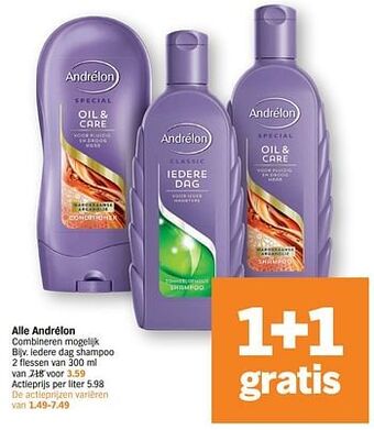 Albert Heijn Andrélon iedere dag shampoo aanbieding
