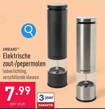 ALDI Elektrische zout-/pepermolen aanbieding