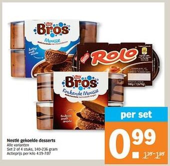 Albert Heijn Nestlé gekoelde desserts aanbieding