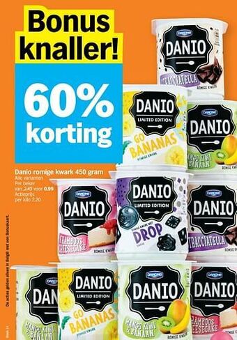 Albert Heijn Danio romige kwark aanbieding