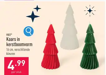 ALDI Kaars in kerstboomvorm 16 cm, aanbieding