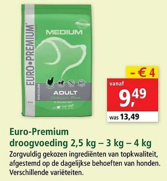 Maxi Zoo Euro-premium droogvoeding aanbieding
