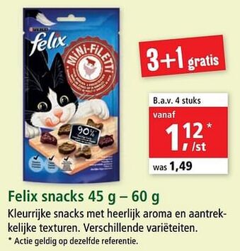 Maxi Zoo Felix snacks aanbieding