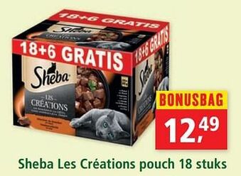 Maxi Zoo Sheba les créations pouch aanbieding