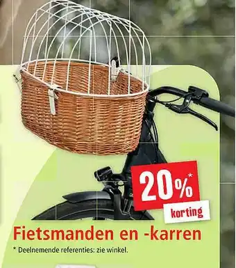 Maxi Zoo Fietsmanden En -karren 20% Korting aanbieding
