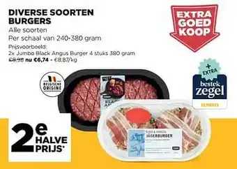 Diverse soorten burgers