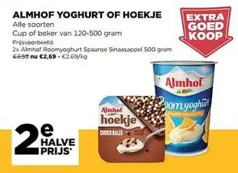 Jumbo Almhof yoghurt of hoekje aanbieding