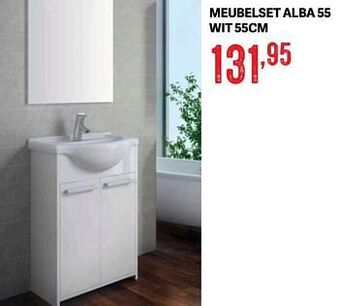 Bouwcenter Frans Vlaeminck Meubelset alba 55 wit 55cm aanbieding