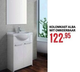 Kolomkast alba wit omkeerbaar