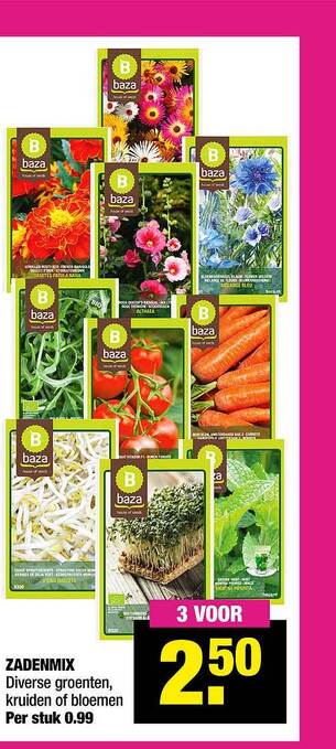 Big Bazar Zadenmix aanbieding
