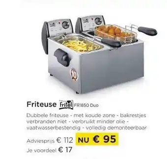 Molecule Friteuse fritel Fr1850 duo aanbieding