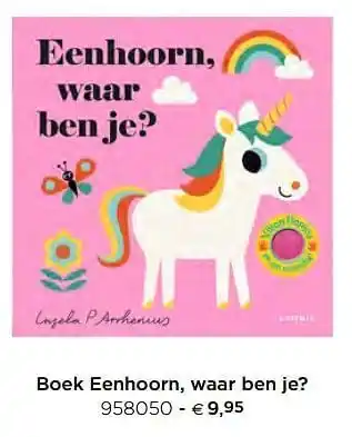 Boek eenhoorn, waar ben je?