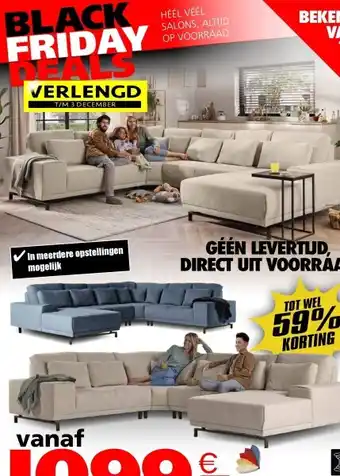 Seats and Sofas Marley u salon aanbieding