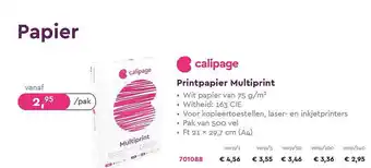 Calipage printpapier multiprint
