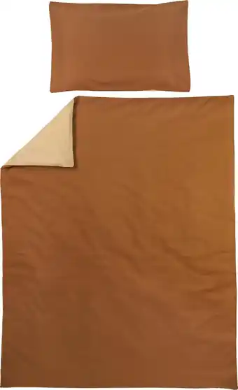 Meyco baby uni dekbedovertrek peuter - camel/warm sand - 120x150cm