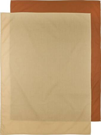 Bol.com Meyco uni wieglaken 2-pack - camel/warm sand - 75x100 cm aanbieding