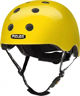 Bol.com Melon fietshelm rainbow yel junior polycarbonaat mt 44-50 cm aanbieding