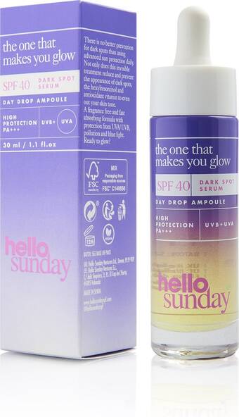 Bol.com Hello sunday the one that makes you glow dark spot serum spf40 30 ml aanbieding