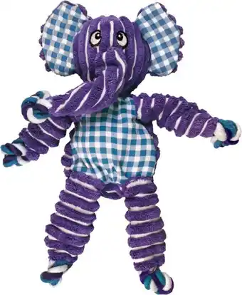 Bol.com Kong floppy knots olifant - m/l - hondenspeelgoed - paars - 36 x 19 x 8 cm aanbieding