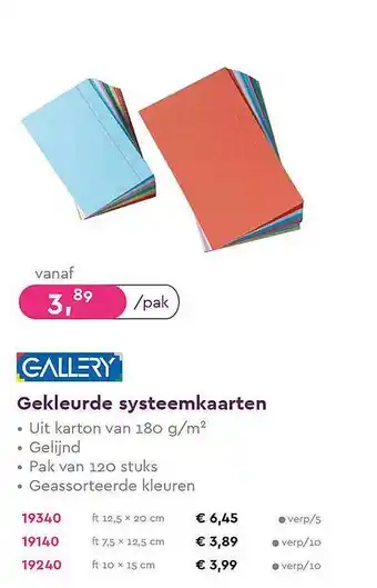 Gallery gekleurde systeemkaarten