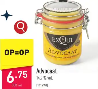 ALDI Advocaat 14.9% vol 350ml aanbieding