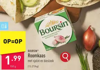 ALDI BOURSIN roomkaas 150g aanbieding