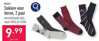ALDI MEXX Sokken voor heren, 2 paar aanbieding