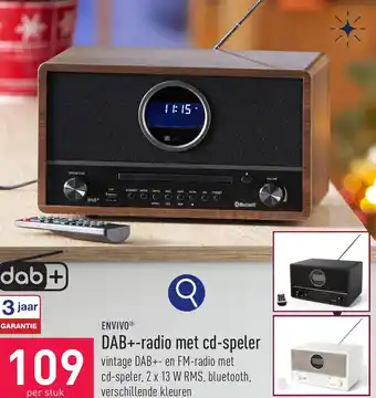 ALDI ENVIVO DAB+-radio met cd-speler aanbieding