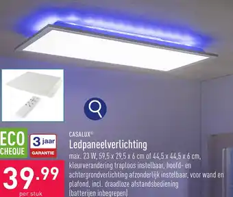 ALDI CASALUX Ledpaneelverlichting aanbieding