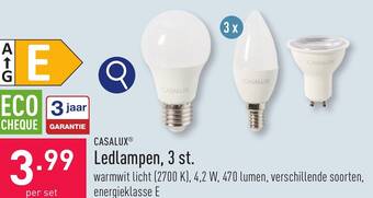 ALDI CASALUX Ledlampen, 3 st. aanbieding