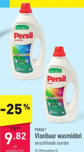 ALDI PERSIL Vloeibaar wasmiddel aanbieding