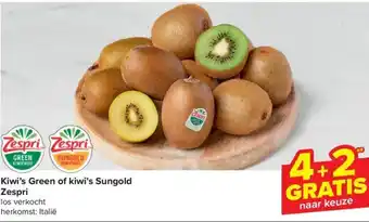 Carrefour Market Zespri Kiwi's Green of kiwi's Sungold aanbieding