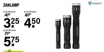Van Cranenbroek ZAKLAMP ZL-10: 200 lumen aanbieding