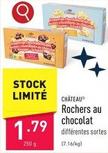 ALDI CHÂTEAU Rochers au chocolat 250 g aanbieding