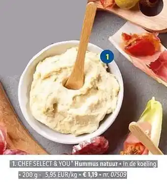 Lidl Hummus natuur 200g aanbieding